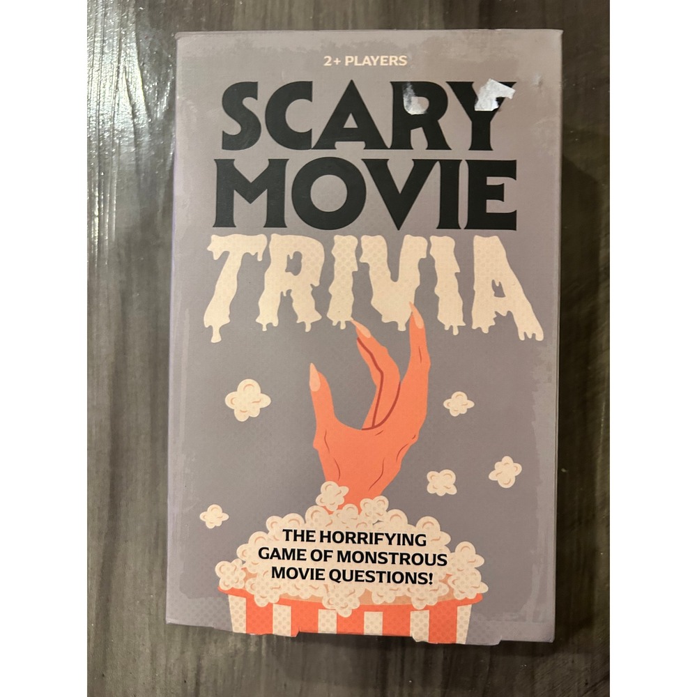 NWOT Scary Movie Trivia Horror Movie Game Professor Puzzle Complete